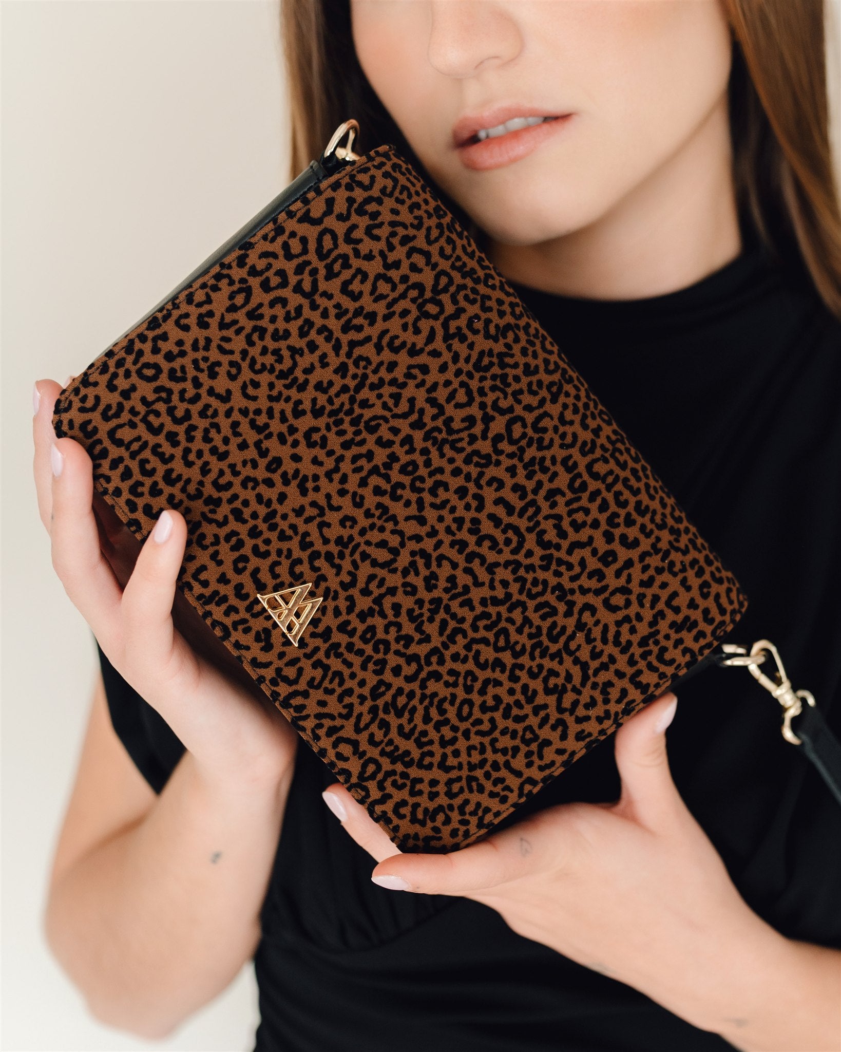 Maria Mini Leather Flap Bag, Red