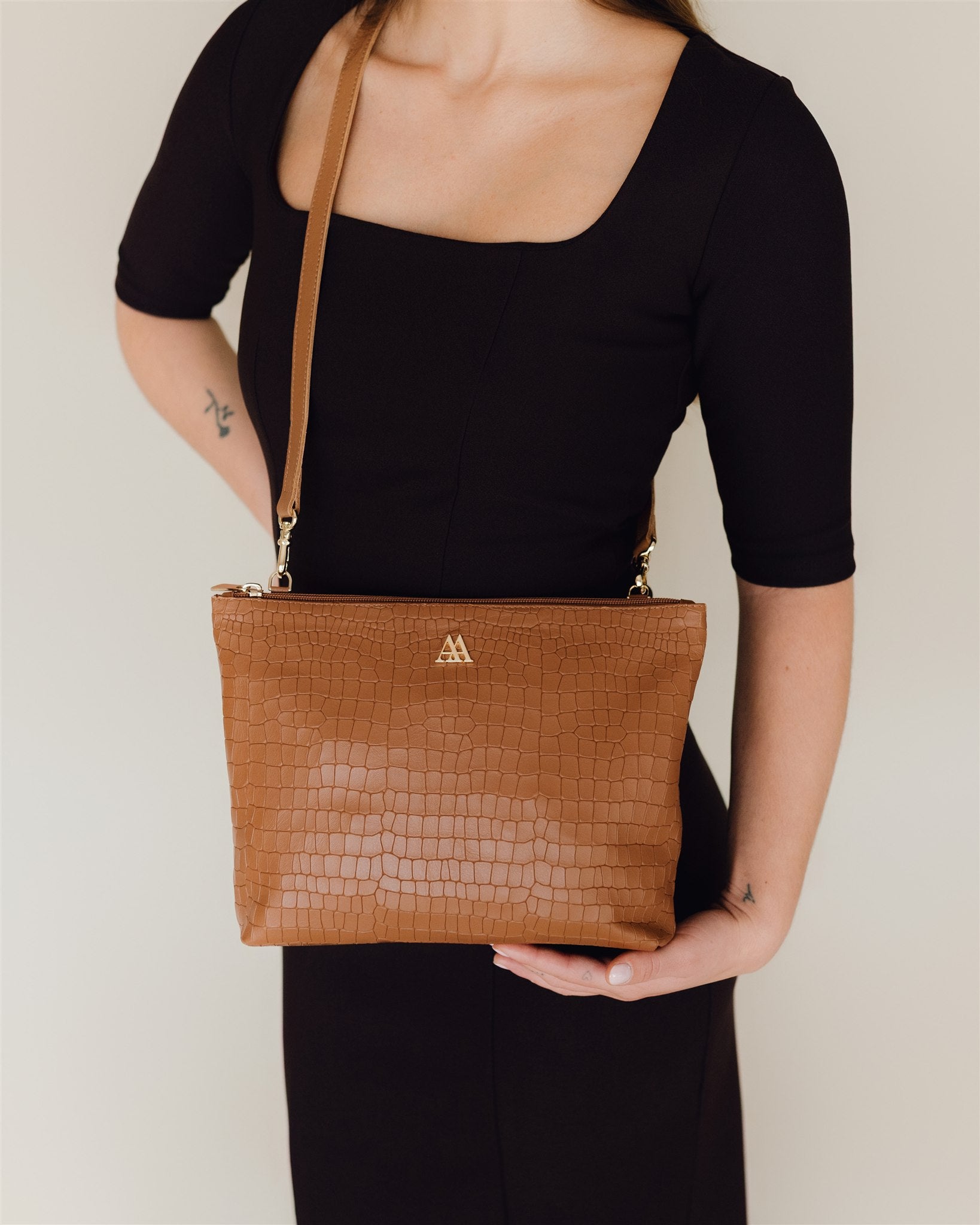 Manola Leather Clutch Bag